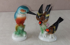 Lot de figurines, oiseaux