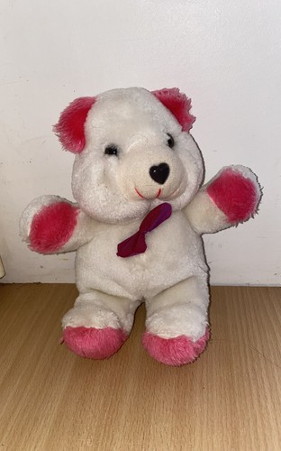 Peluche ours vintage blanc - , et