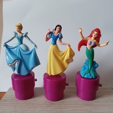 Lot de 3 Figurines Disney Bouchon de Smarties Nestlé 2008 - Princesses