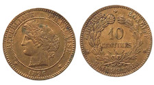 france Ceres Troisième république. 10 centimes A 1896.