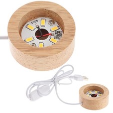  2 Pcs Pieds De Lampes Socle Lumineux Led Pour Cristal Support D'écran