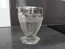 ANCIEN VASE A VIOLETTE CHARLES X VERRE ARGENT MASSIF XIXe