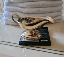 Ancien Saucière En Argente Vermeil Voir Poinçon Étranger