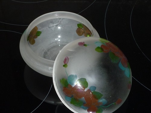 Ancienne bonbonniere verre - ancienne, en