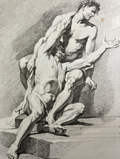 Sculpture Grecque Jouvenet 1763 Rare Gravure Encyclopédie Diderot