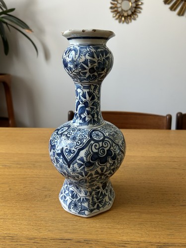 Vase bouteille delft polylobé - vase,