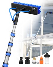 VEVOR Kit Perche Télescopique Nettoyage de Panneaux Solaires Extensible à 7,3 m