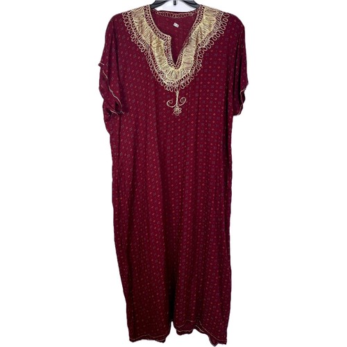 Handmade burgundy kaftan sari - handmade,