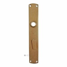 Plaque Longue 1920er Vieux Laiton Art Nouveau Demi-Ronde 16.7mm 80