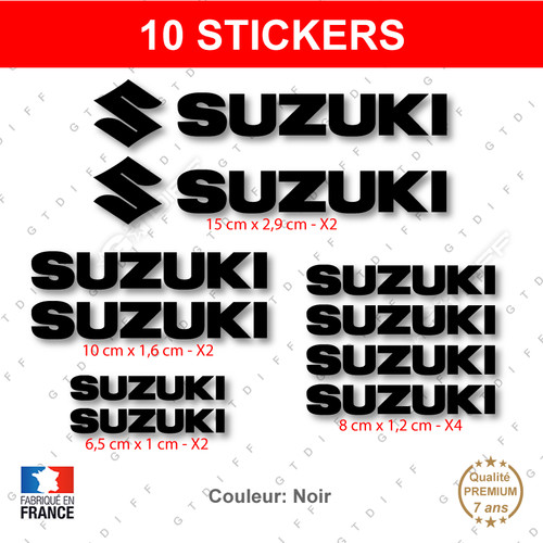 Stickers suzuki noir - suzuki,