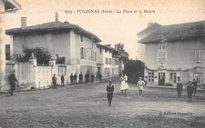 CPA 38 POLIENAS / LA PLACE ET