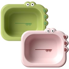 2pcs kids lavasins dessin animé bassin de pied bébé