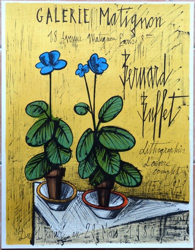 Bernard buffet primevères - buffet, "primevères