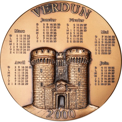 France médaille calendrier - france,, médaille,