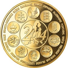 France, Médaille, L'Europe des XXV, Essai, Politics, Society, War, 2004, FDC