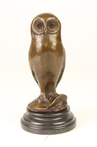 Sculpture hibou bronze - sculpture, en