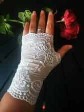 Mitaines Dentelle Blanche