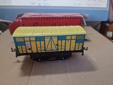 Série Hornby Hachette, train, Wagon Marchandises   en tôle échelle 0- 