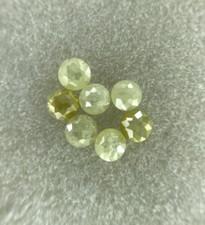 Diamant Rond Lot 7 Pièces 0.57tcw Vert Naturel Jaune Mix Scintillant Tambulicut