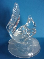 FIGURINE STATUETTE D'ECUREUIL AVEC SA NOISETTE EN VERRE   CRISTAL D'ARQUES