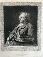 Vicente Lopez / Lalauze Gravure Eau Forte Etching Portrait De Goya