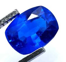 Naturel Tanzanite Bleue 5.70 CT Coupe Coussin Certifié Ample Gemme + Sans Cadeau