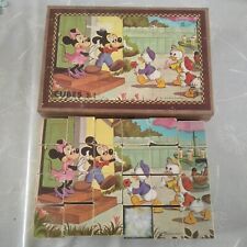 ancien puzzle jeu de cubes  - MICKEY - DISNEY