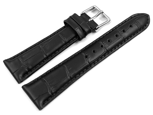 Bracelet montre grain - , croco