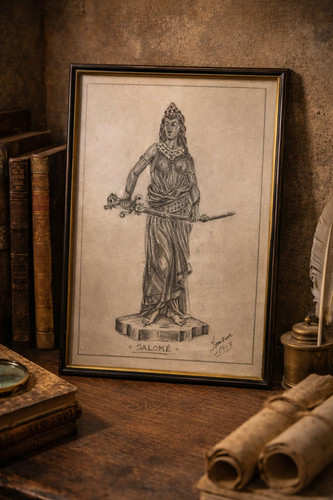 Dessin ancien signé daté - ancien,