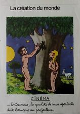 publicite     la création du monde   dessin  JEAN EFFEL  annee 1973  m 1564
