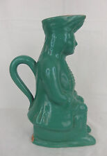 ancien pichet jacquot en faïence à glaçure verte 19ème