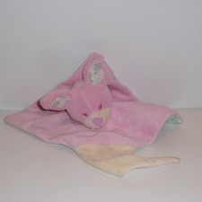 Doudou Lapin Tex - Rose Blanc