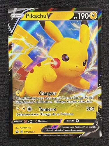 Carte pokémon pikachu - pikachu, v