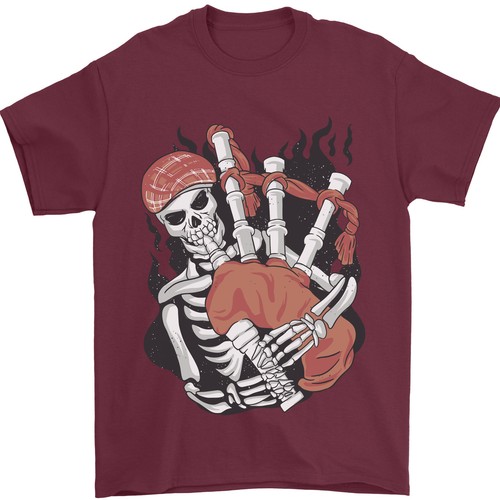 Cornemuse squelette shirt - cornemuse, t-shirt