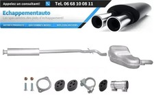 Volvo S60 I 2.4 D/D5 (2003–2006) échappement avec silencieux central et arrière