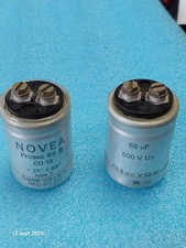 Lot de 2 Condensateur Novea Prosec 85B CO18 68µF 500V 68MF 68UF 500V ( N9 )