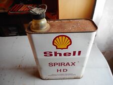 ancien bidon huile vide shell