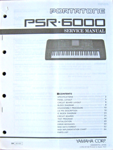 Yamaha original service manual - yamaha,