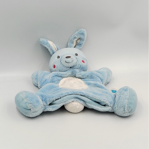 Doudou plat marionnette lapin
