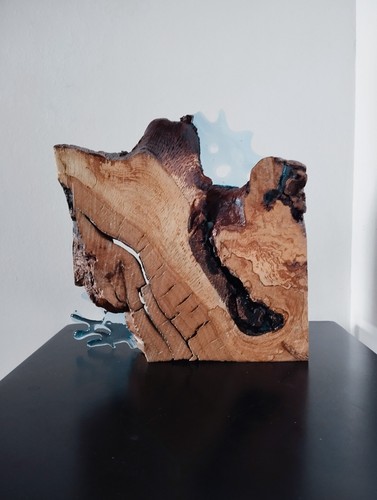 Sculpture bois abstrait - bois,,