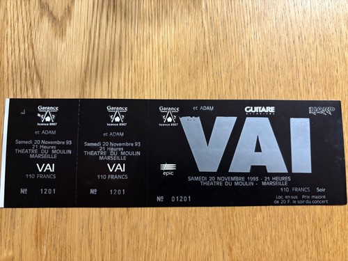 Billet ticket place concert - billet,