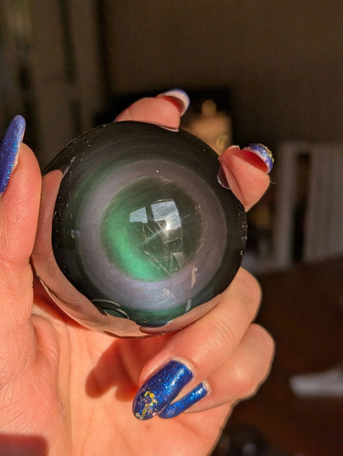 Sphère obsidienne oeil - sphère, en