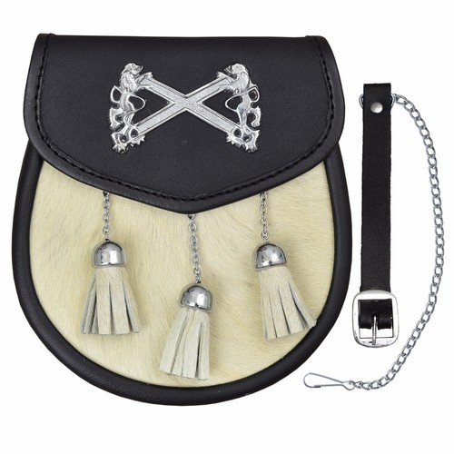 Sporran cuir veau - cuir,