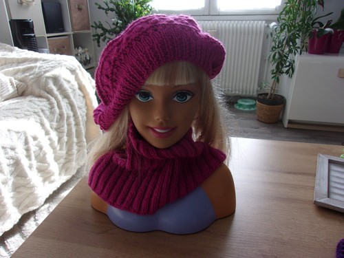 Ensemble bonnet genre béret - ensemble,
