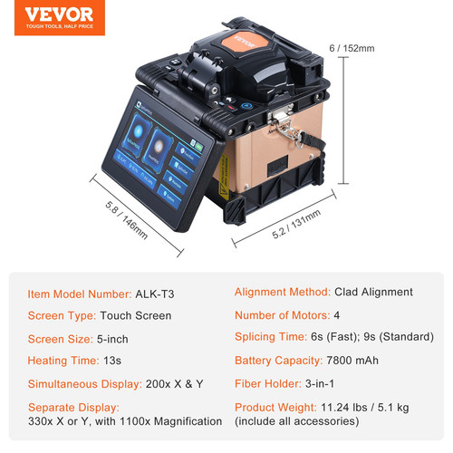 Vevor soudeuse fibre - fibre, optique
