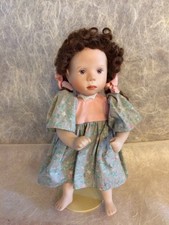 Ancienne poupee Franklin Heirloom SYLVIA NATTERER (créatrice Petitcollin ) gris