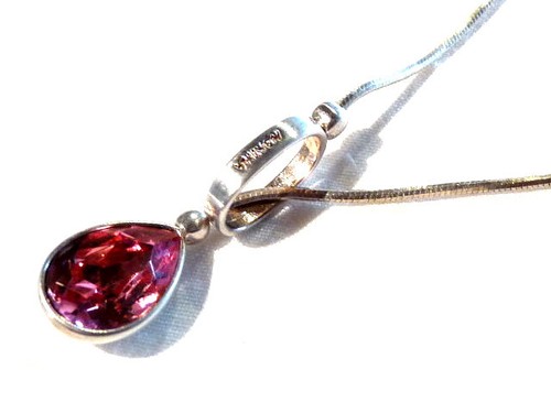 Bijou alliage argenté cristal