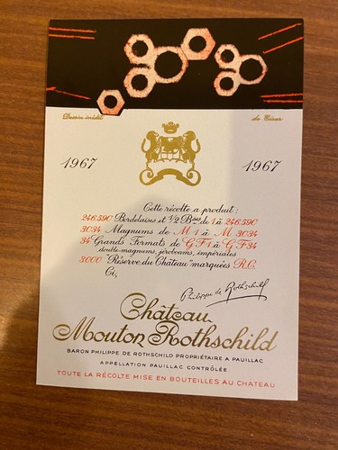 Etiquette château mouton - etiquette,