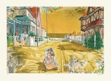 Daniel AUTHOUART, OMAHA BEACH 1988 lithographie signée