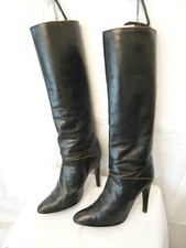 Bottes Vintage 1983  "Sexy" -   Bottier Italien    -  Noir -      T .39,5